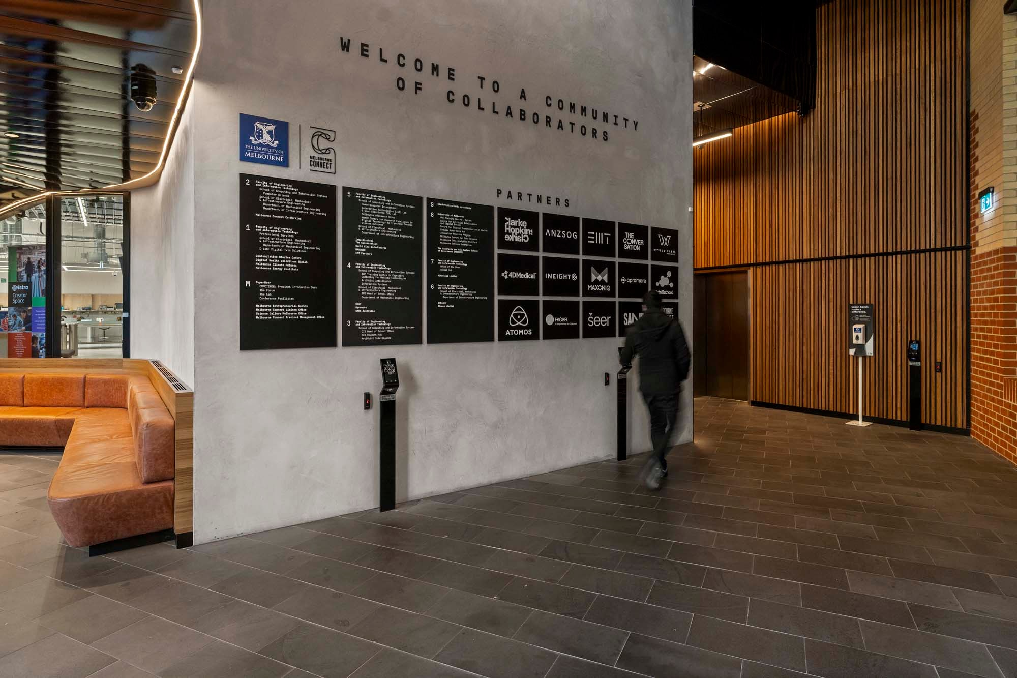 S2K Architectural Modular sponsor wall installation
